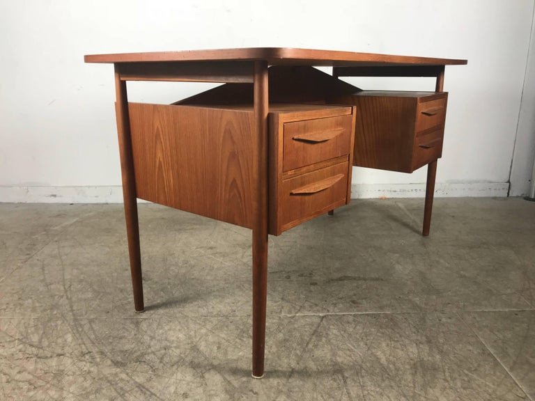 Classic Danish Modern Teak Desk By Nar Nielsen Tibergaard Scandinavian Modern Classic Danish Teak Desk By Nar Nielsen Tibergaard Denmark For