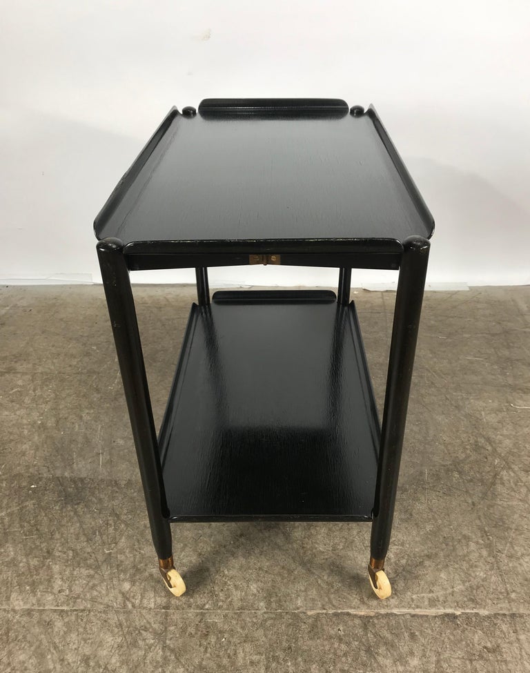 Classic Danish Modernist TwoTier Collapsible Rolling Tray Table
