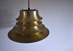 Classic Danish Multilayered Pendant Light in Brass