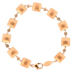 Bracelet Pillow Talk en or jaune 18K avec diamants, design Classic