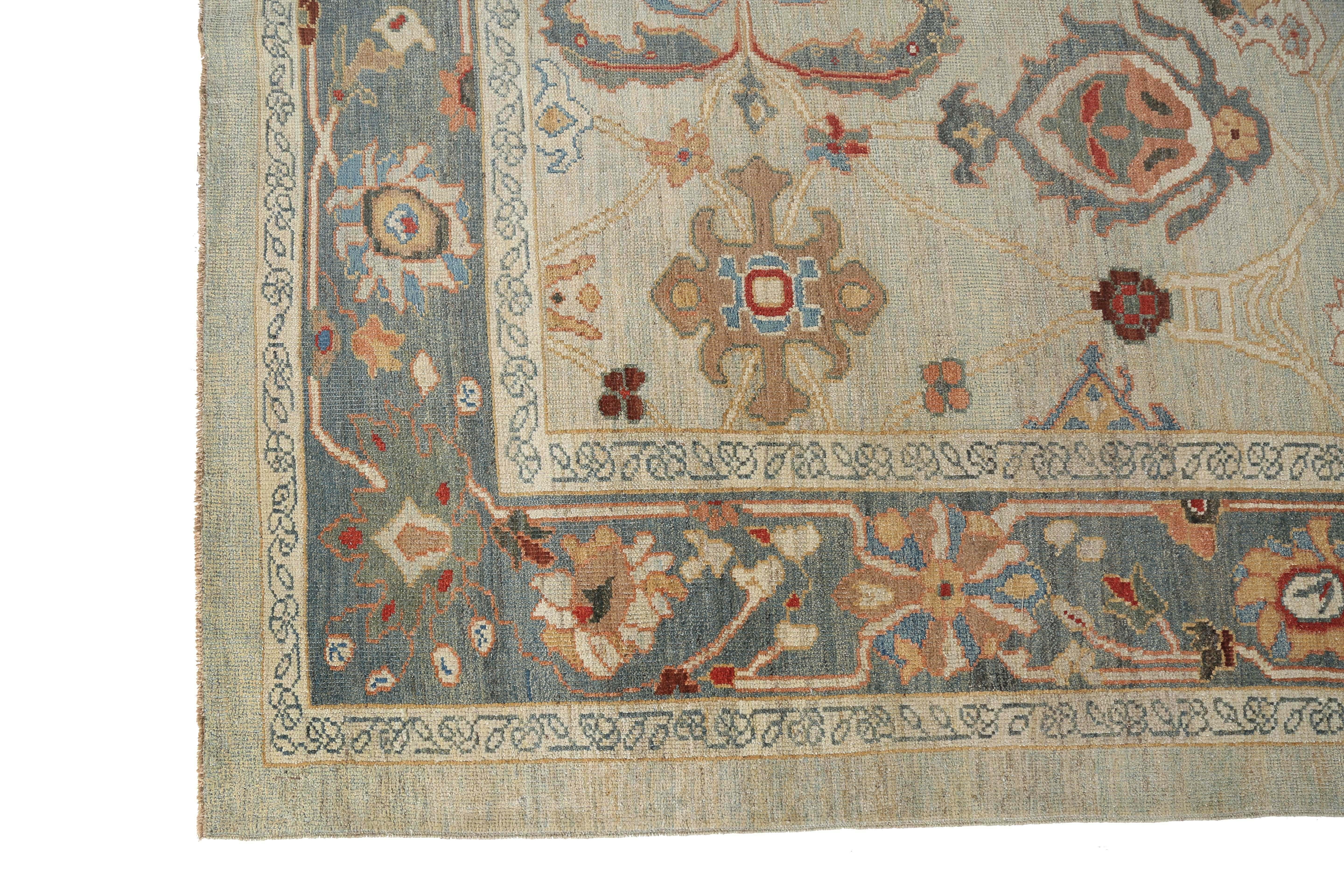 Wir stellen Ihnen unseren wunderschönen handgefertigten Sultanabad-Teppich in klassischem Design vor! Mit den Maßen 8'2 