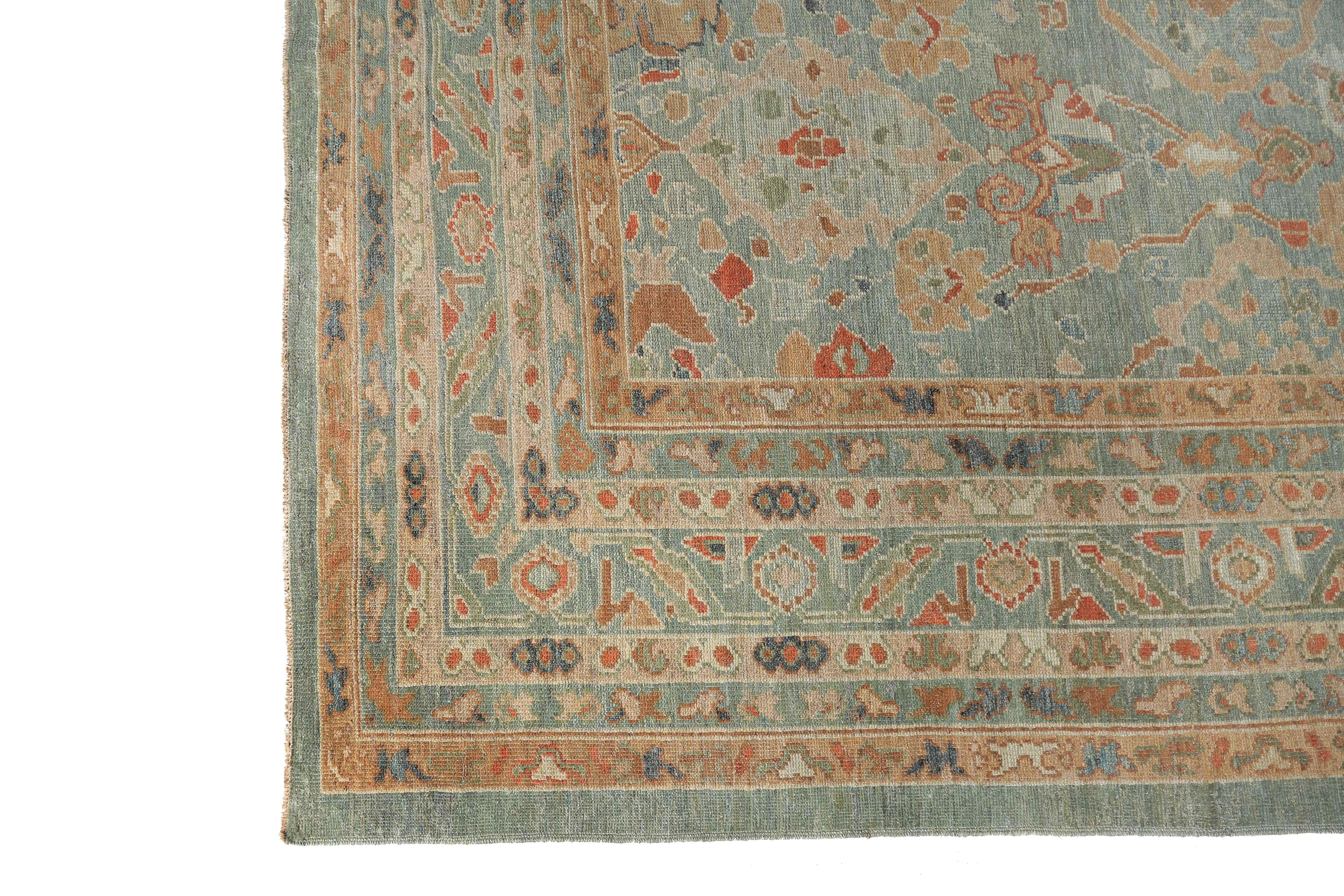 Introducing our exquisite handmade sultanabad rug from Turkey! Measuring at 10'2