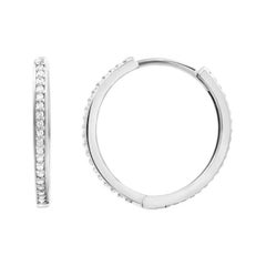 Timeless 14K Gold Diamond Hoop Earrings for Women