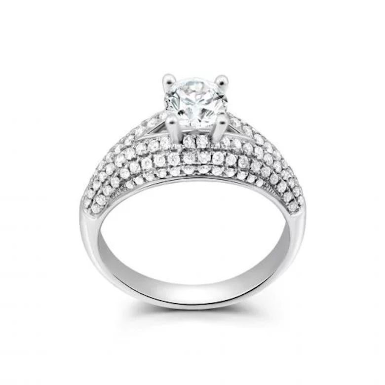 Ring 18K 
Weight 4,85 grams
Size 8

Diamond  1-0,8 ct
Diamond 100-0,56 ct
Diamond  8-0,02 ct

With a heritage of ancient fine Swiss jewelry traditions, NATKINA is a Geneva based jewellery brand, which creates modern jewellery masterpieces suitable