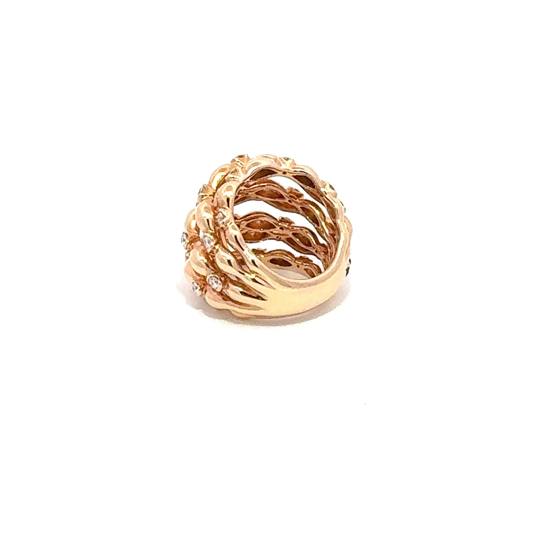 Ring (Matching Earrings Available)

18K Yellow Gold

Diamonds 1.36 ct

Weight 24 grams

With a heritage of ancient fine Swiss jewelry traditions, NATKINA is a Geneva based jewellery brand, which creates modern jewellery masterpieces suitable for