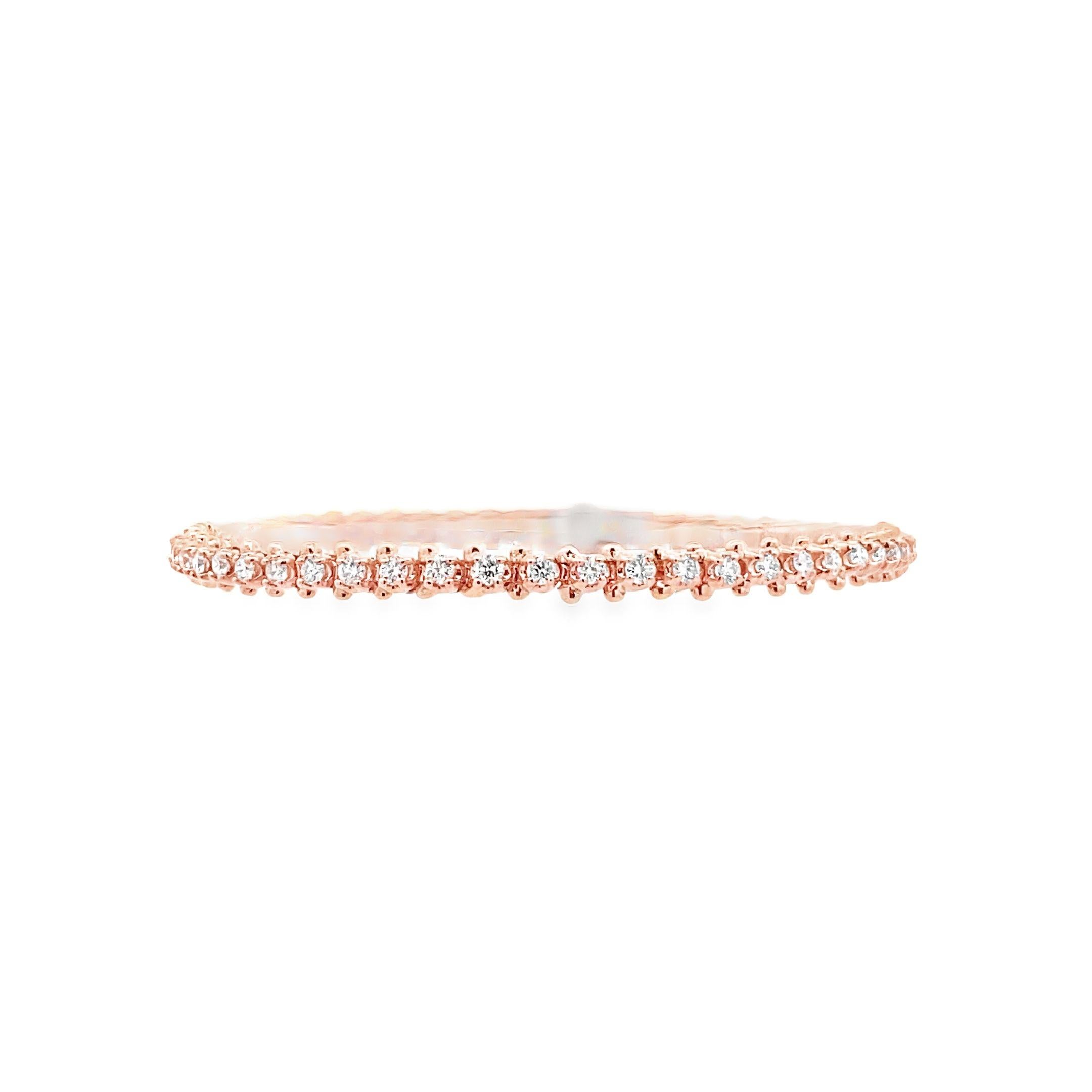Round Cut Maurice Fine Jewelry - Classic Diamond Bracelet For Sale