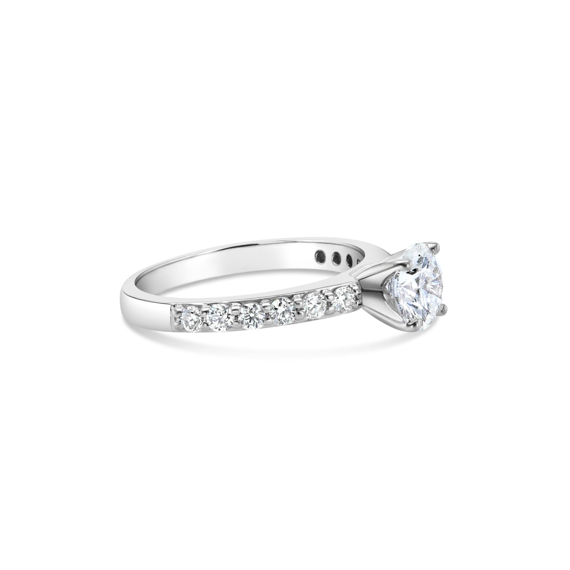 ♥ Product Summary ♥

Main Stone: Diamond
Approx. Carat Weight: 1.36cttw
Center Stone: 1.00ct 
Center Stone Color: G
Center Stone Clarity: SI1
Side Stone Color: F/G
Side Stone Clarity: VS
Stone Cut: Round
Material: 14k White Gold
Weight: 4