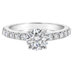 Classic Diamond Engagement Ring 14k White Gold