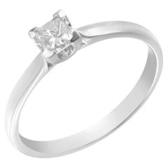 Classic  Diamond GIA White 14k Gold Ring  for Her
