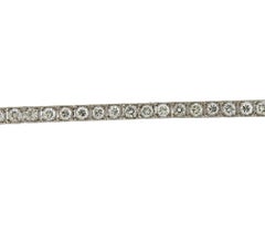 Pulsera de tenis clásica de oro con diamantes