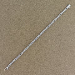 Bracelet tennis classique en or et diamants