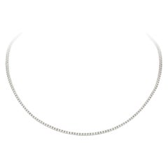 Classic Diamond Necklace 18K White Gold for Her