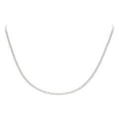 Classic Diamond Necklace 18k White Gold for Her