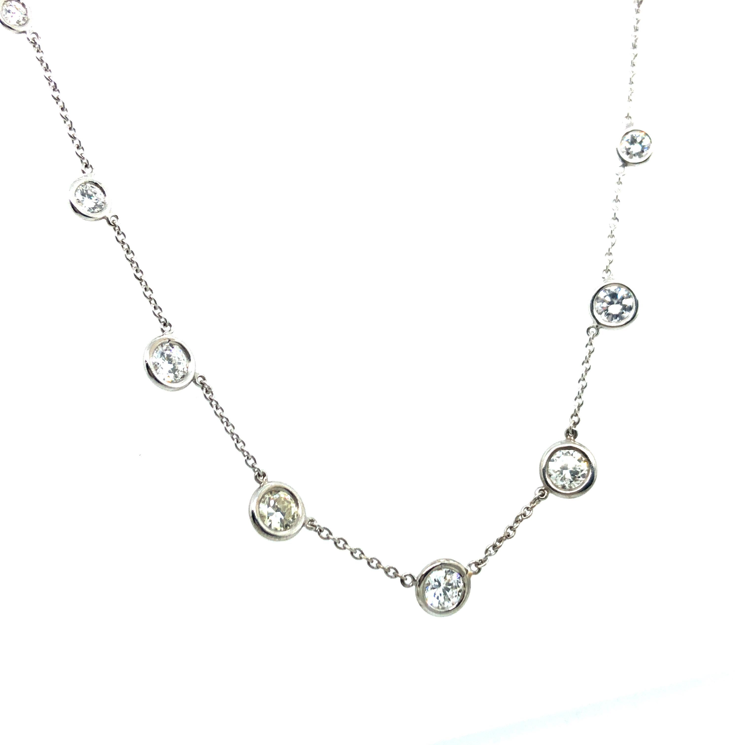 delicate diamond necklace