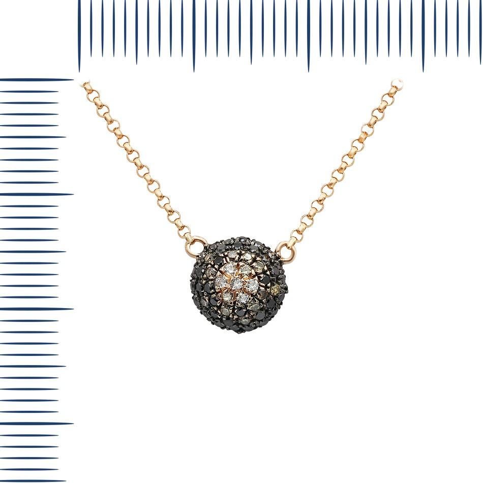Necklace Pink Gold 14 K (Matching Ring and Earrings Available)
Diamond 5-Round 57-0,03-5/6A
Diamond 13-Round 57-0,08-7/6A
Diamond 34-Round 57-0,21-99
Weigh 2.82 gram
Size 50

With a heritage of ancient fine Swiss jewelry traditions, NATKINA is a