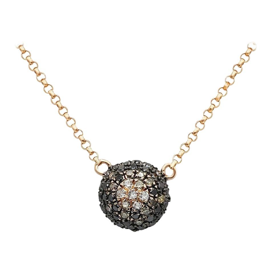 Collana Classic Diamond in oro rosa in vendita