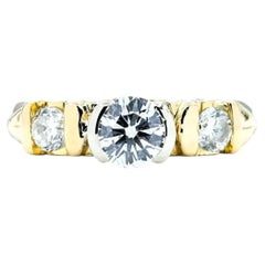 Classic Diamond Ring in 14k Two-Tone Gold