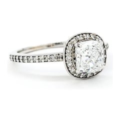 Bague classique en or blanc 14k avec diamant - EGL 2710933025