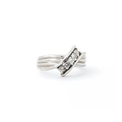 Classic Diamond Ring in 14k White Gold