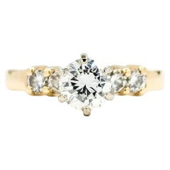 Classic Diamond Ring in 14k Yellow Gold