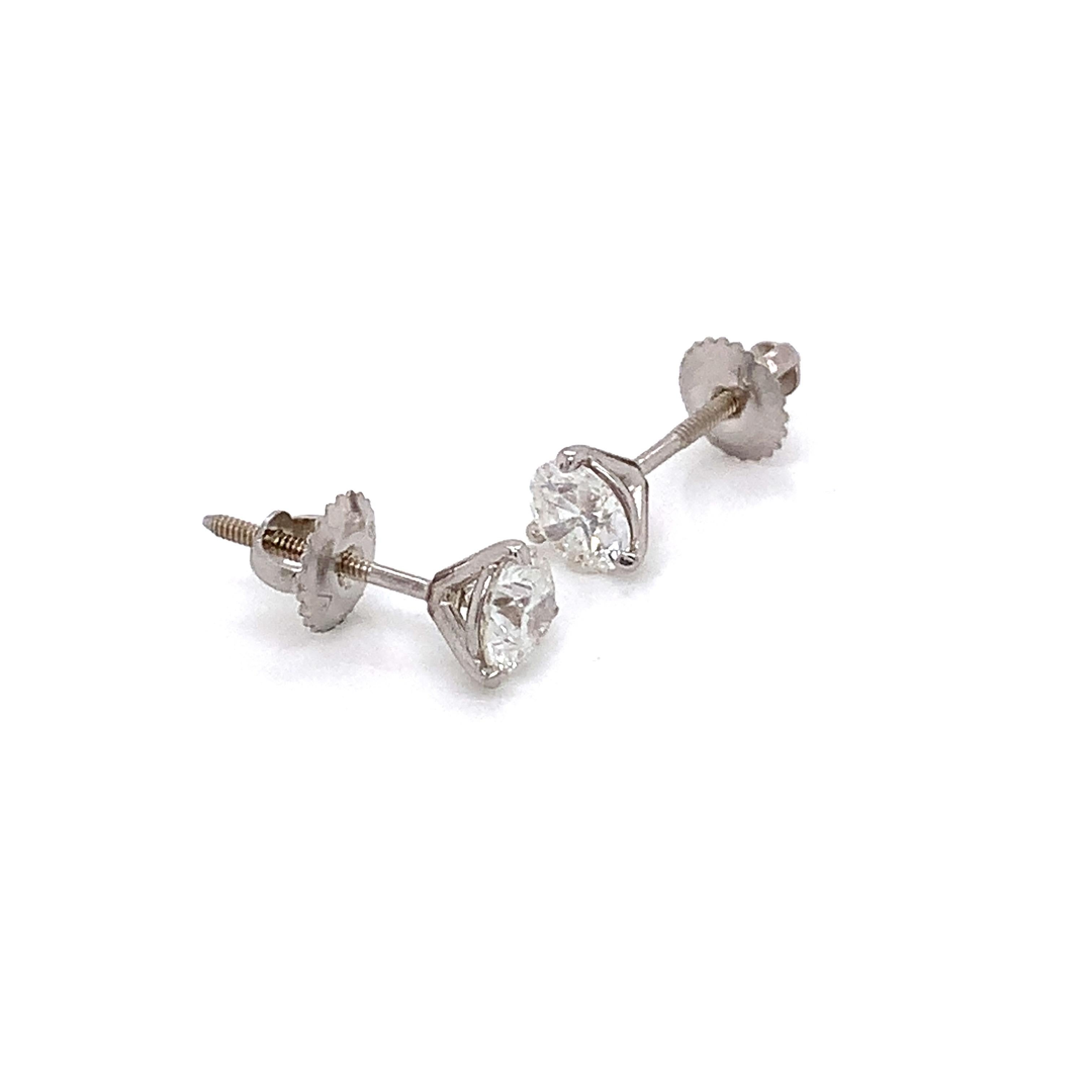 Brilliant Cut Classic Diamond Stud Earrings