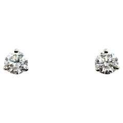 Klassische Diamant-Ohrstecker aus 14k Weißgold
