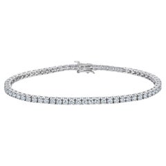 Bracelet tennis classique en diamant - 5,17 carats