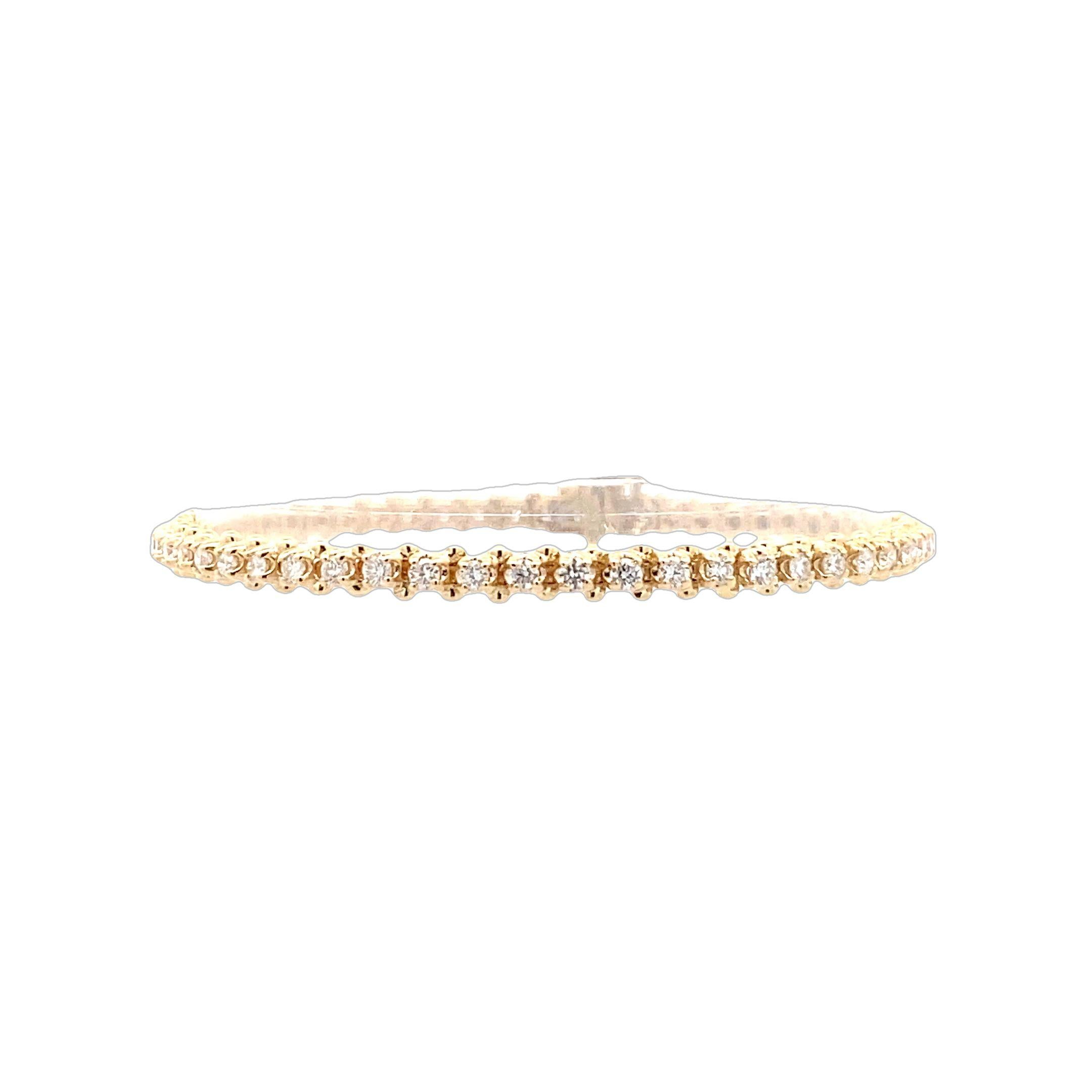 Taglio rotondo Maurice Fine Jewelry - Bracciale tennis con diamanti classico in vendita