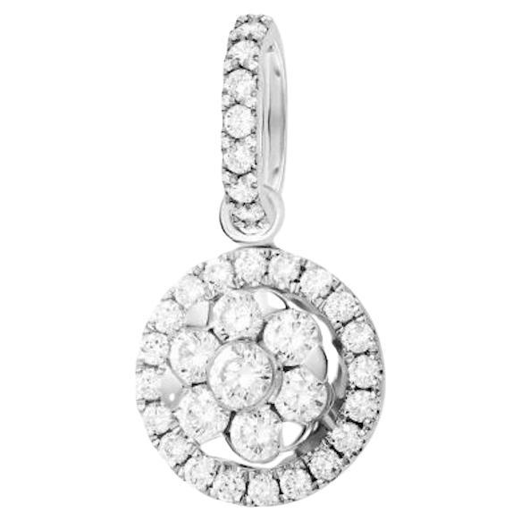 Classic Diamond White 14k Gold Necklace for Her For Sale