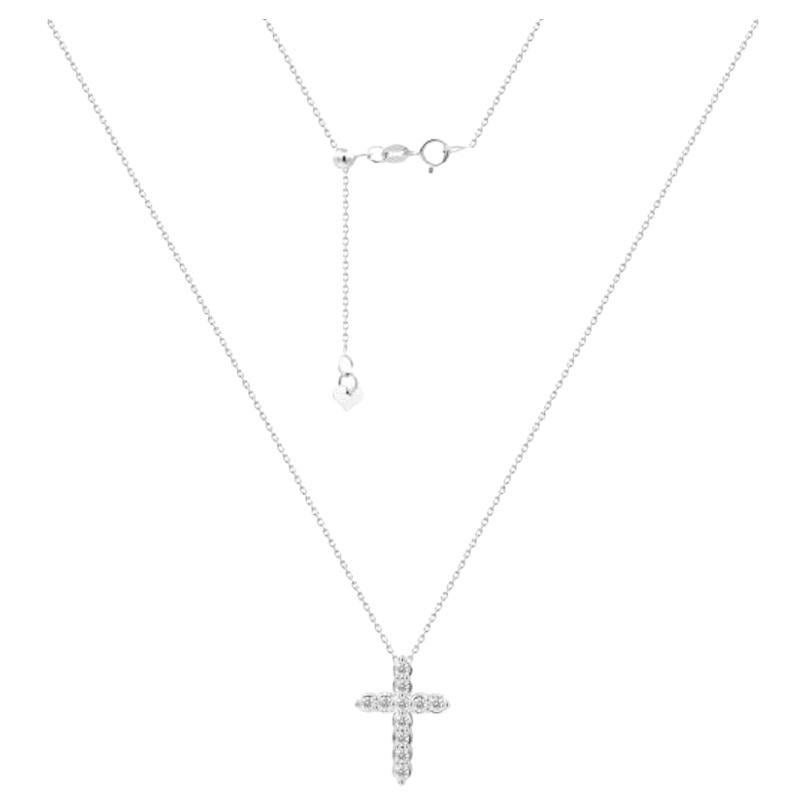 Classic Diamond White 14k Gold Necklace for Her