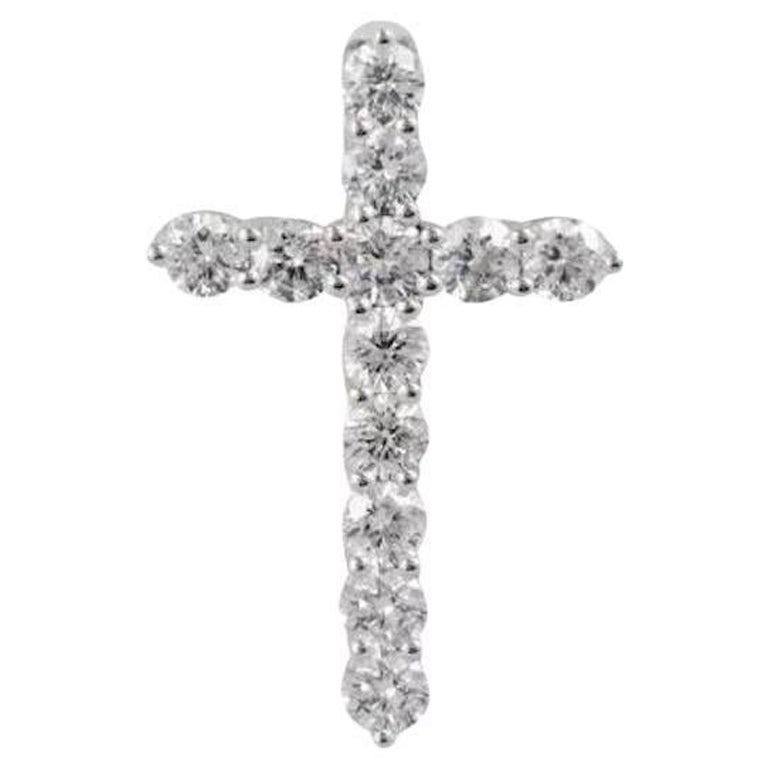 Colgante Clásico Diamante Blanco Oro 14k para Ella