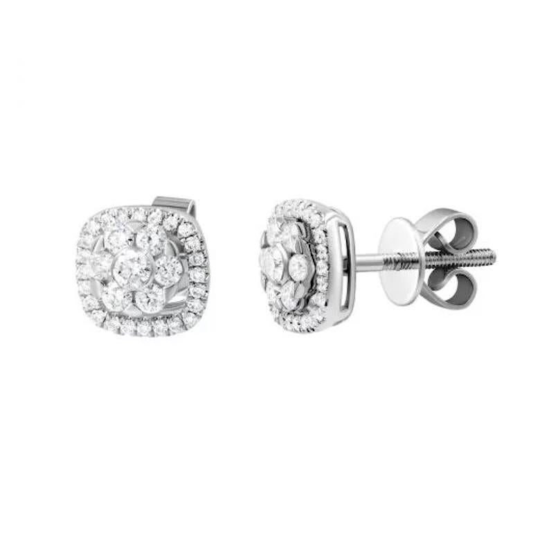 Klassischer Diamant Weiß 14k Gold Ring  für sie im Zustand „Neu“ im Angebot in Montreux, CH
