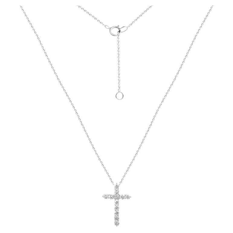 Classic Diamond White 18K Gold Tie Style Necklace for Her For Sale