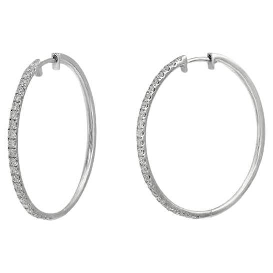 Classic Diamond White Gold Exclusive Earrings  for Her For Sale
