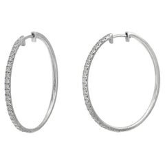 Classic Diamond White Gold Exclusive Earrings  for Her
