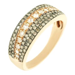 Gelbgold-Ring mit Diamant