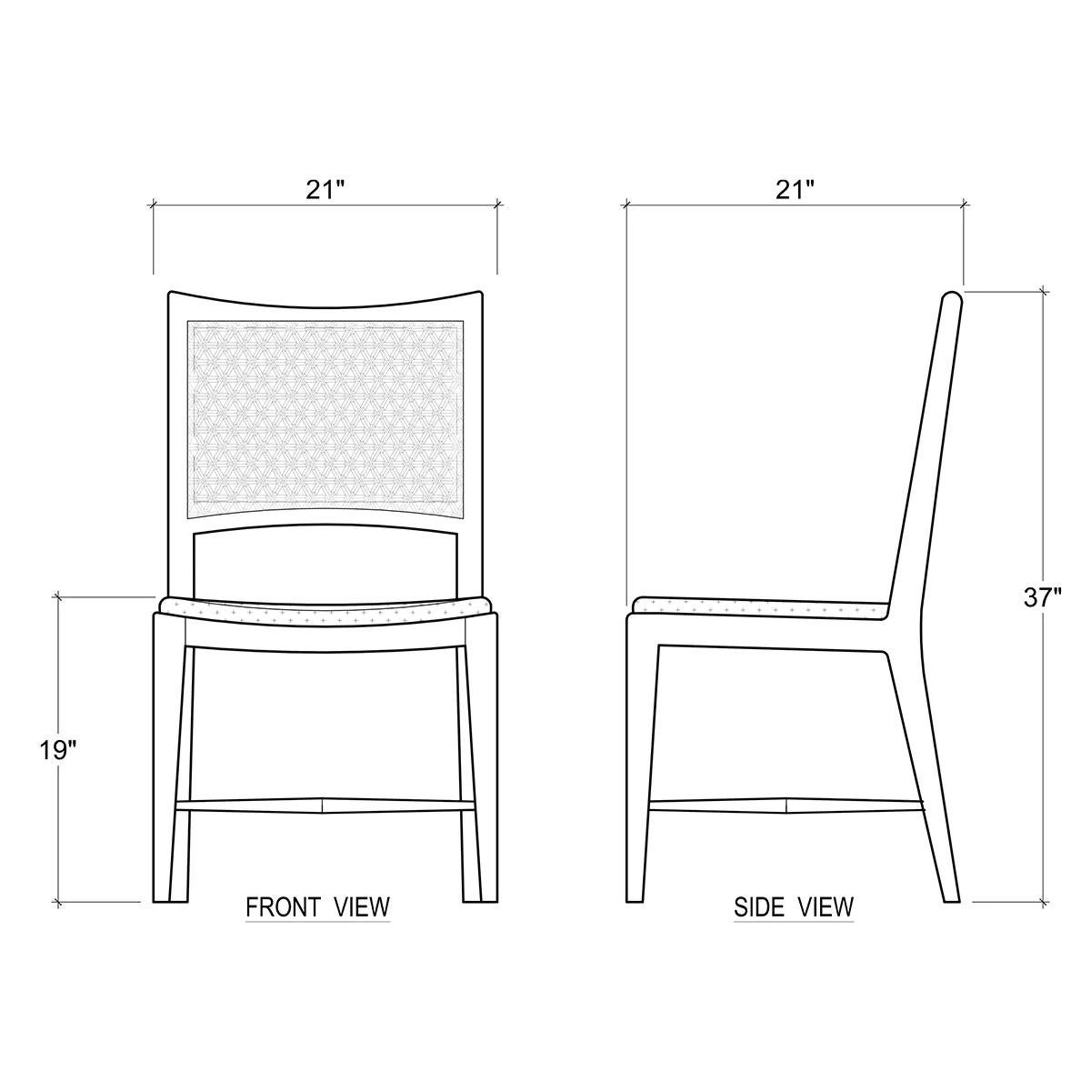 Sedie da pranzo classiche (set di 2) in vendita 2