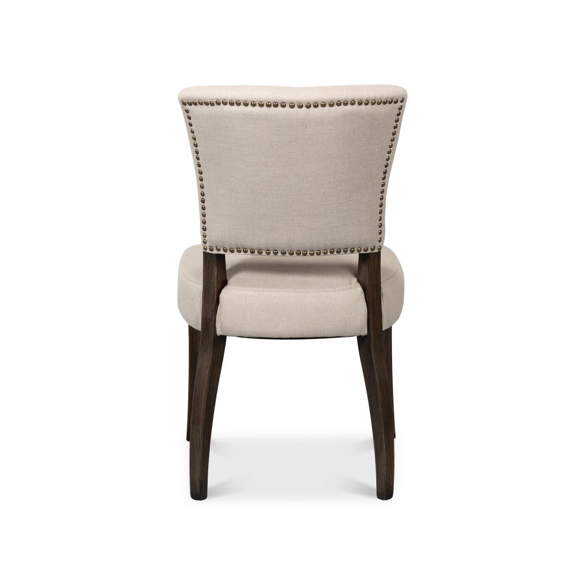 Modern Classic Dining Side Chair For Sale