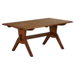 Classic Dining Table in Oak, Henning Kjærnulf, Danish Mid Century Modern, 1960s