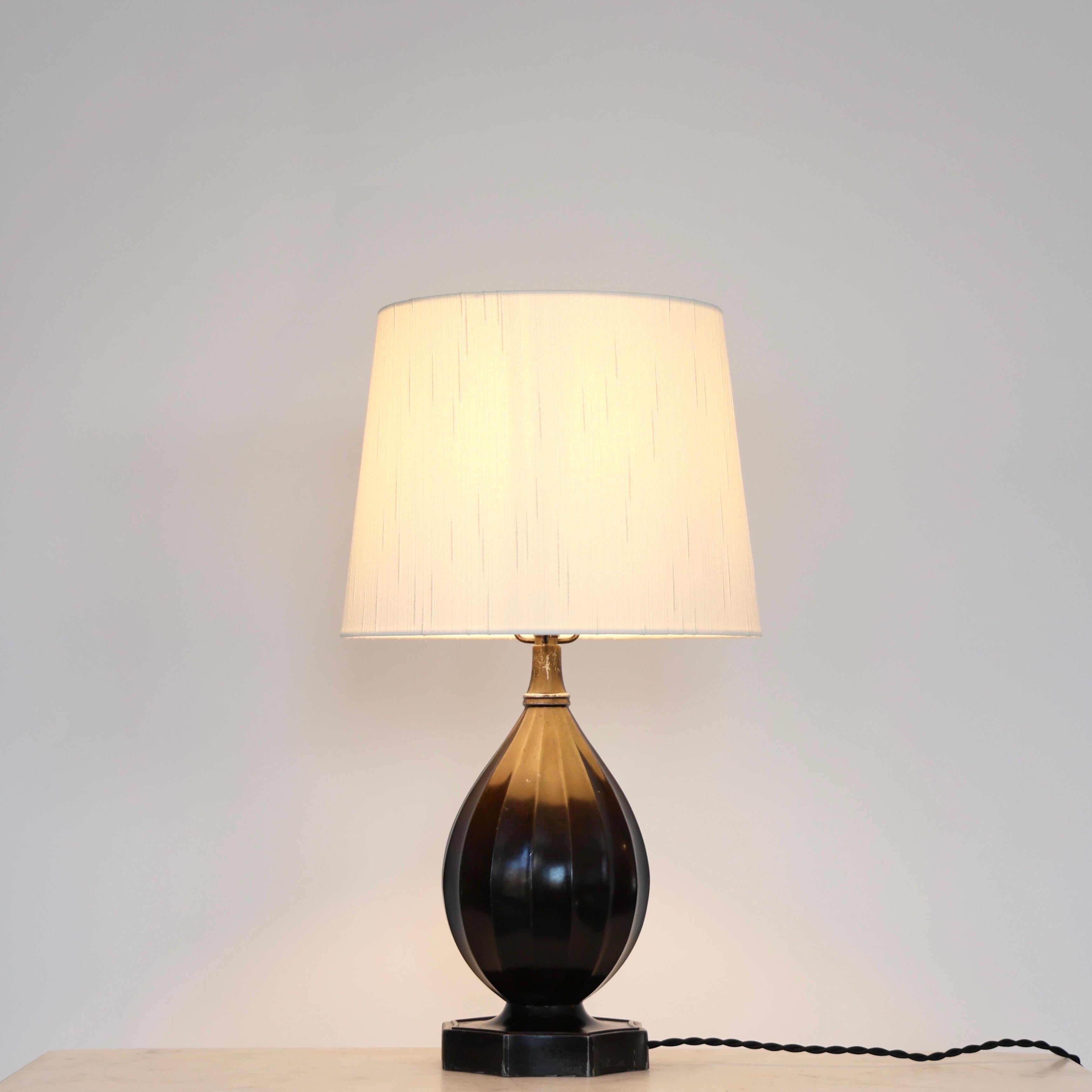 Danish Classic Diskometal Table Lamp by Just Andersen, 1930s, Denmark For Sale