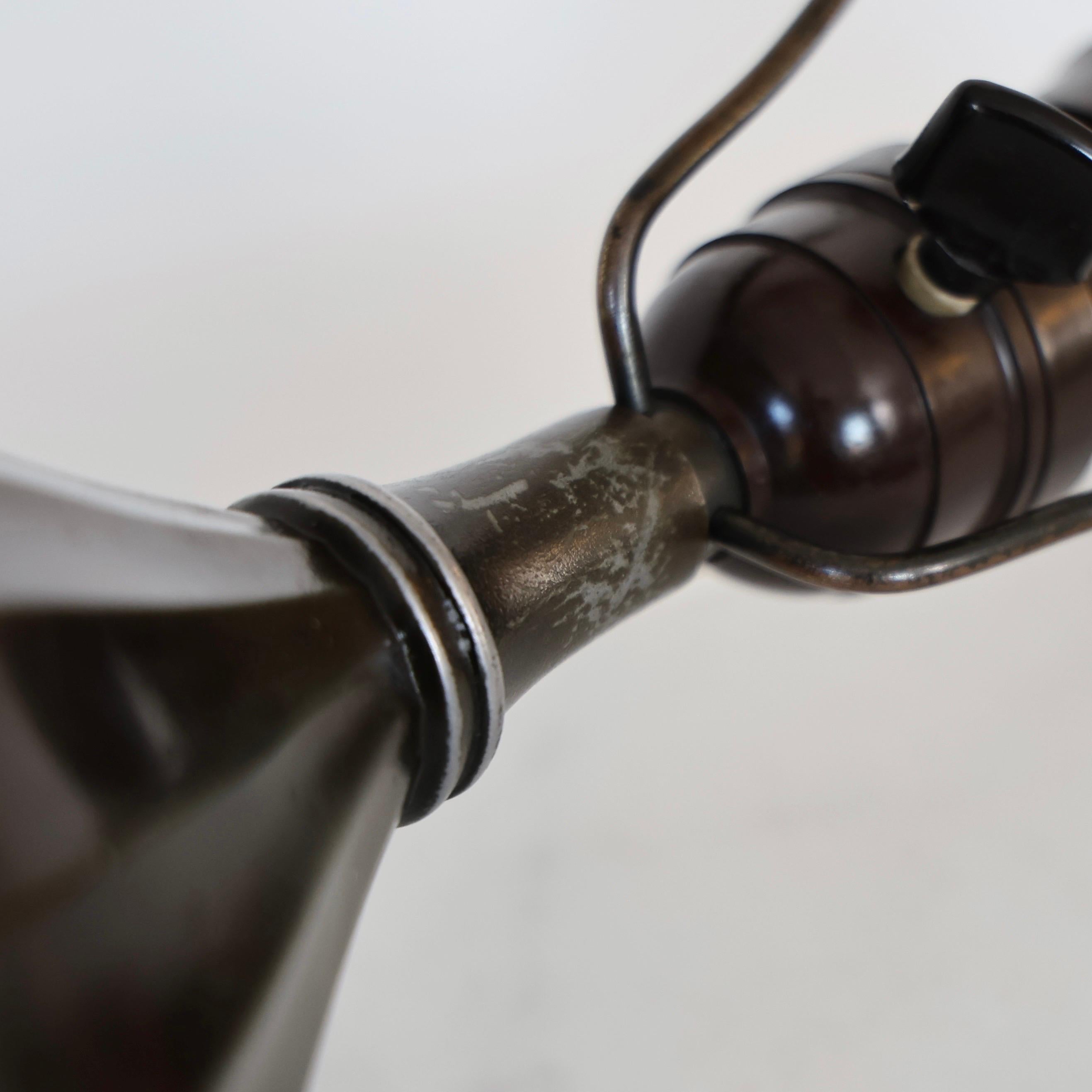 Metal Classic Diskometal Table Lamp by Just Andersen, 1930s, Denmark For Sale