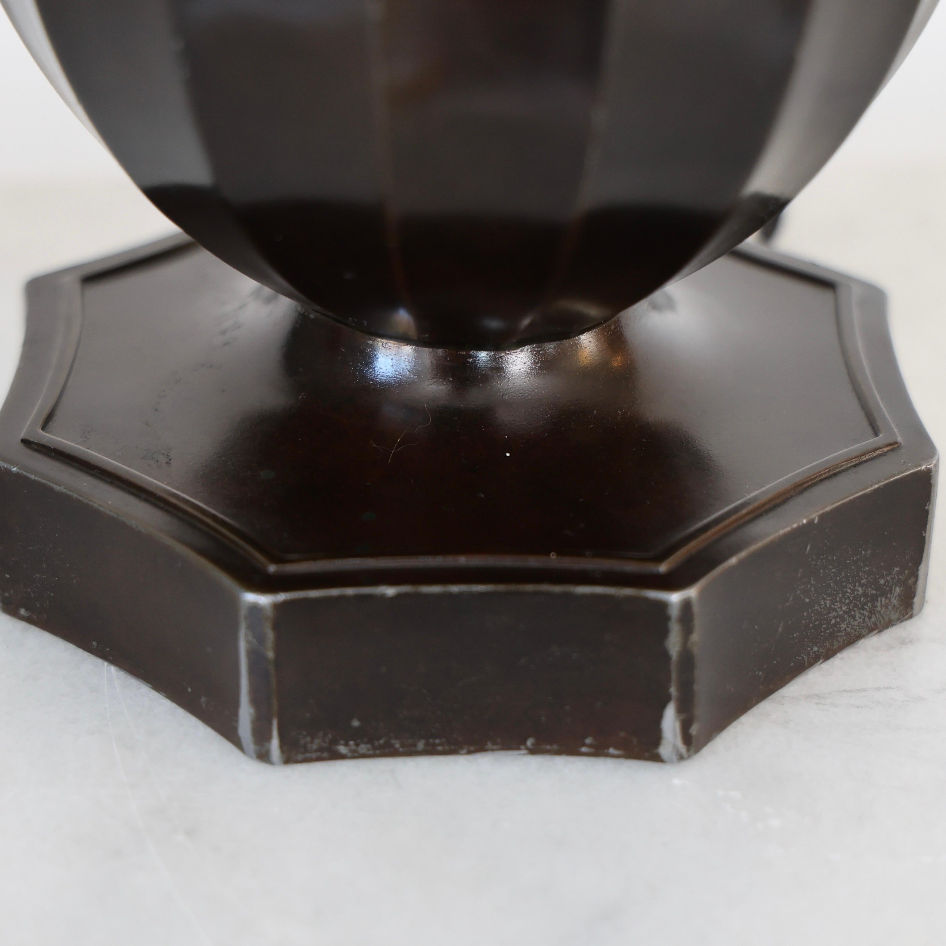 Classic Diskometal Table Lamp by Just Andersen, 1930s, Denmark For Sale 2