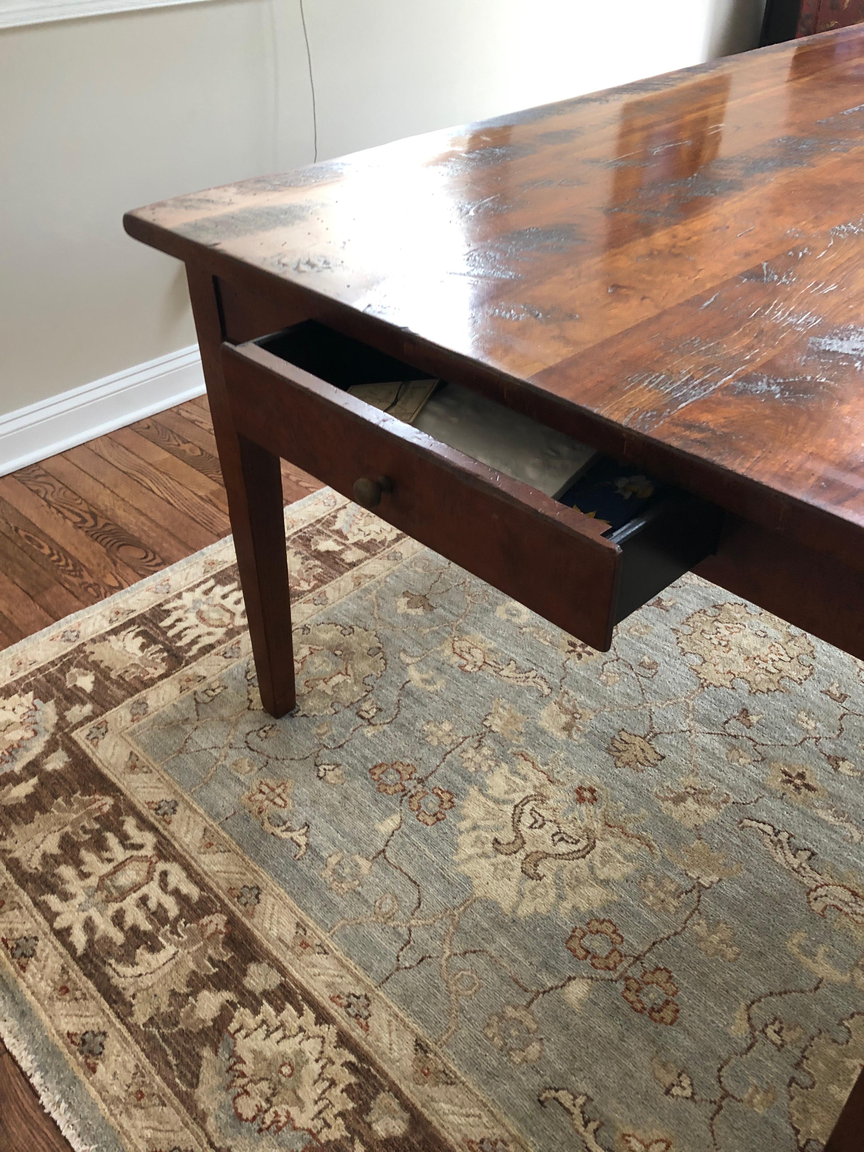 Classic Distressed Hard Wood Farm Table by Wright Table Company 2