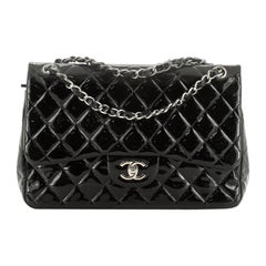 Classic Double Flap Bag Quilted Patent Jumbo