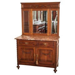 Tavolino da toilette classico in Oak con marmo
