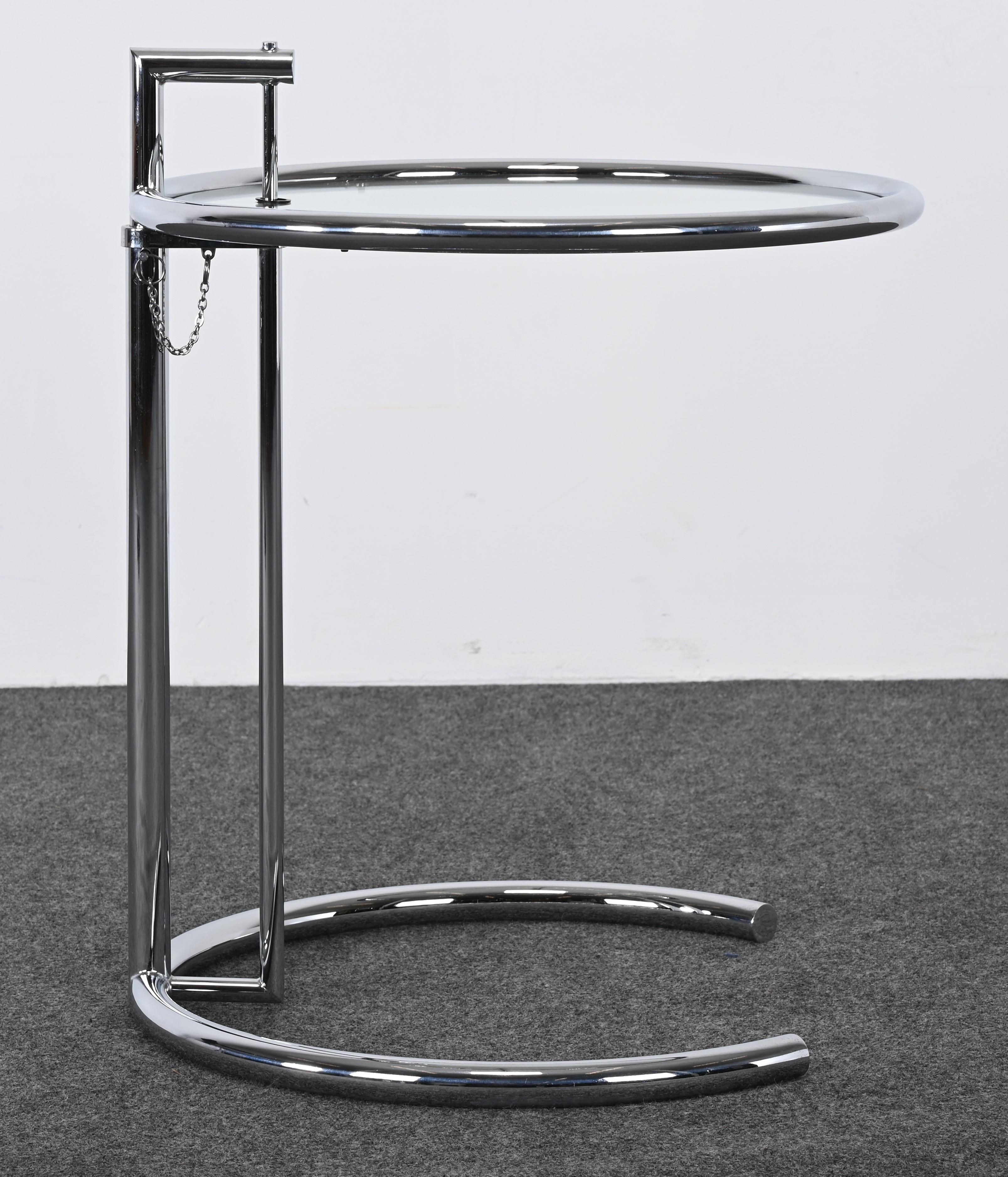 Classic E1027 Side Table by Eileen Gray from the Armstrong Factory Showroom In Good Condition In Hamburg, PA