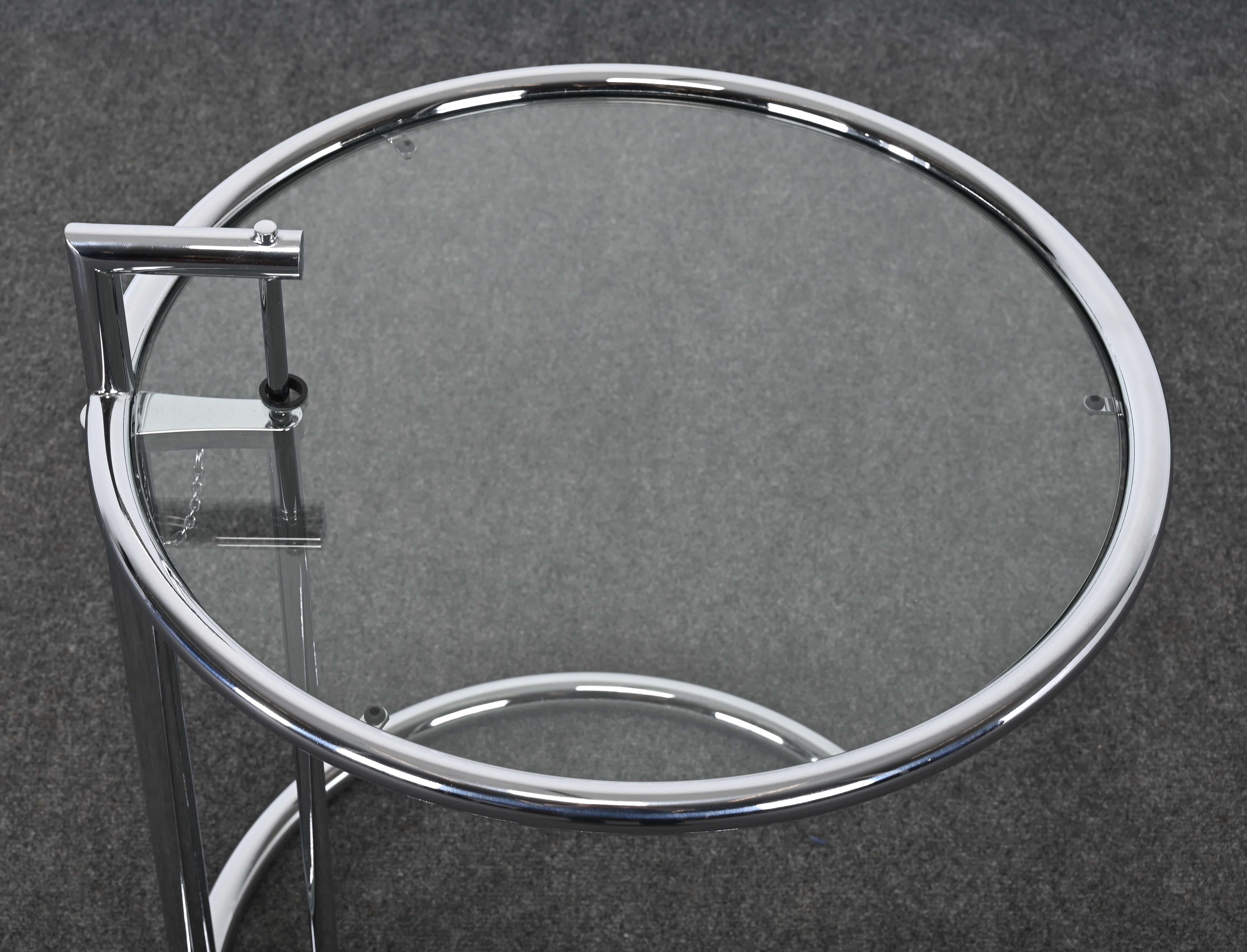 20th Century Classic E1027 Side Table by Eileen Gray from the Armstrong Factory Showroom