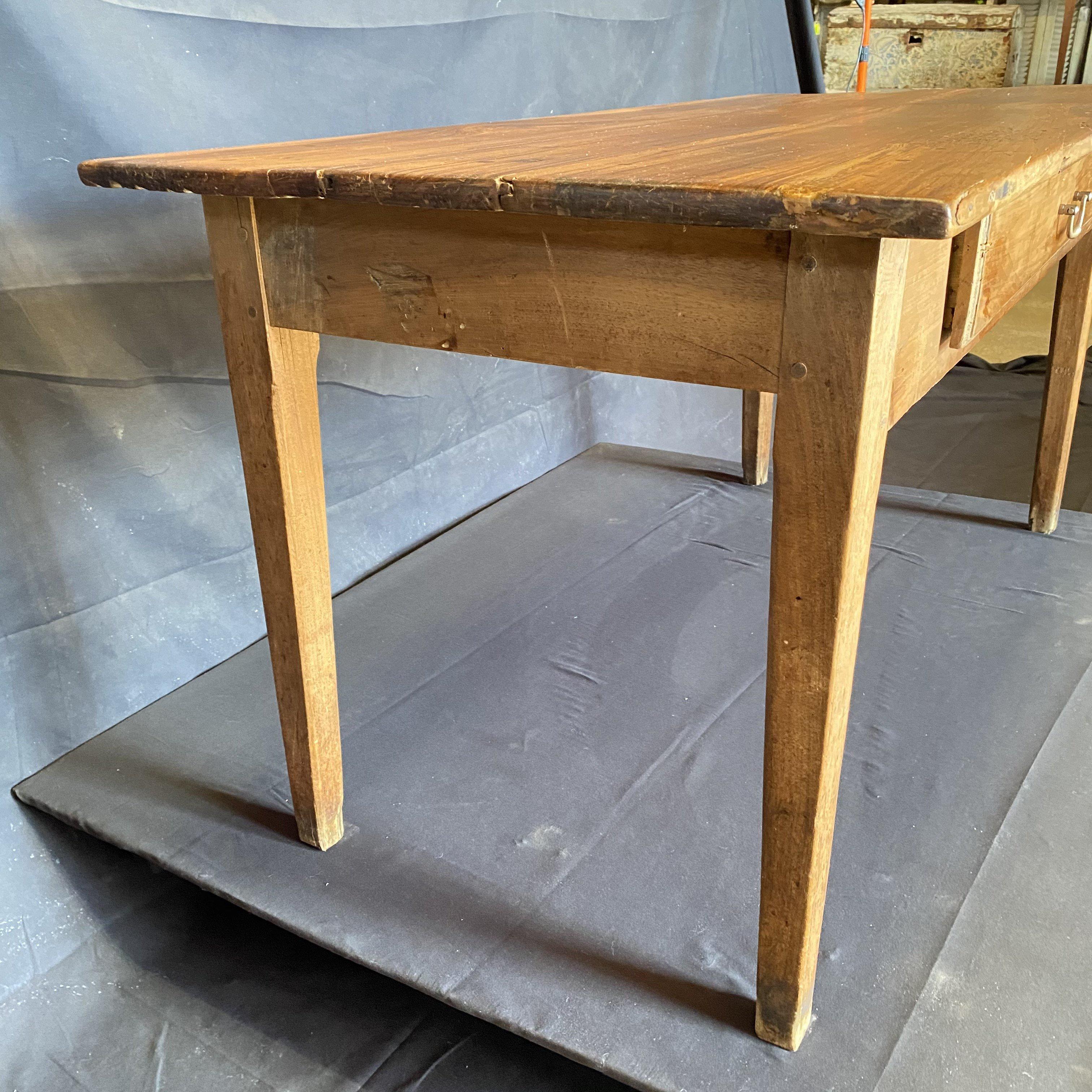 Classic Early 19th Century Walnut Dining Table or Desk 7