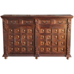 Classic Early 20th Century Ornamental Side Board from a French Colonial Home