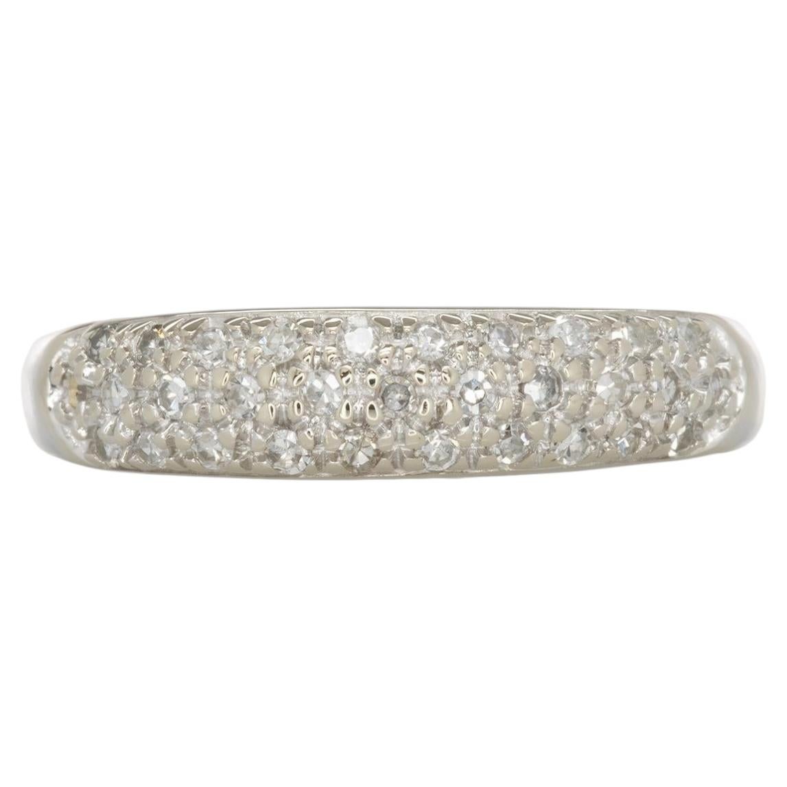 Classic Earth Mined Diamond Wedding Band Ring in Solid 14K Gold: Fine Jewelry